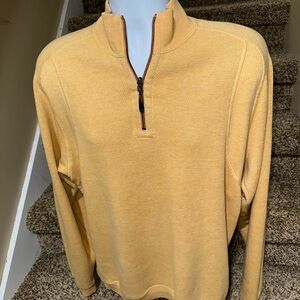 Men's Quarter-Zip Sweater Pullover - Yellow